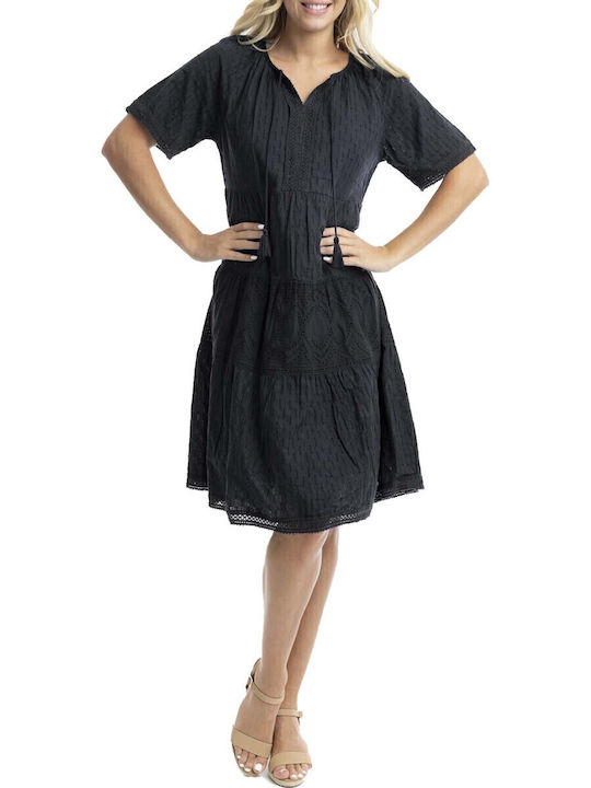 Orientique Rochie Cu Dantelă All Day Neagră Orientique Rochie Cu Dantelă All Day Neagră