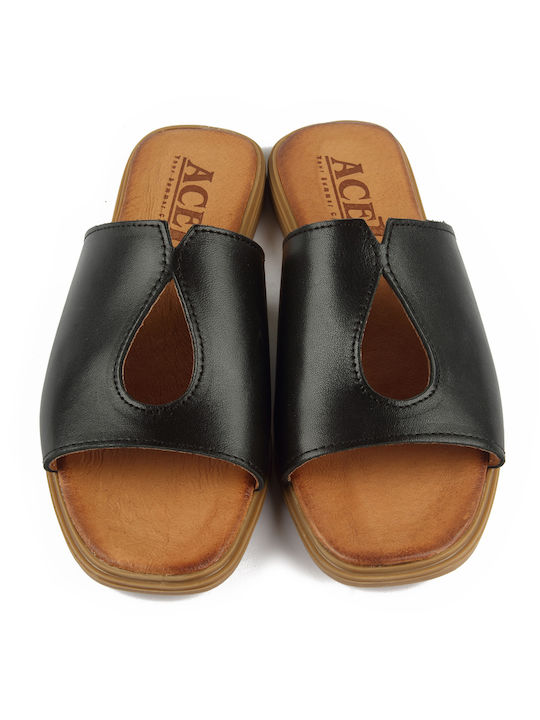 Ace1 Women's Flat Sandals in Black Color