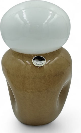 Karvounis Dekorative Vase Glas Jar Braun Y24cm