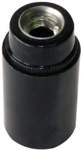 Elvhx Stromstecker mit Steckdosenbuchse E14 in Schwarz Farbe Set 1Stück 2932