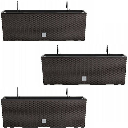 Set 3 Ghivece Suport Metal Imitatie Ratan Maro 58x18x19.5 Cm Rato Case W Set 3 Ghivece Suport Metal Imitatie Ratan Maro 58x18x19.5 Cm Rato Case W