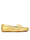 Damen Mokassins in Gold Farbe