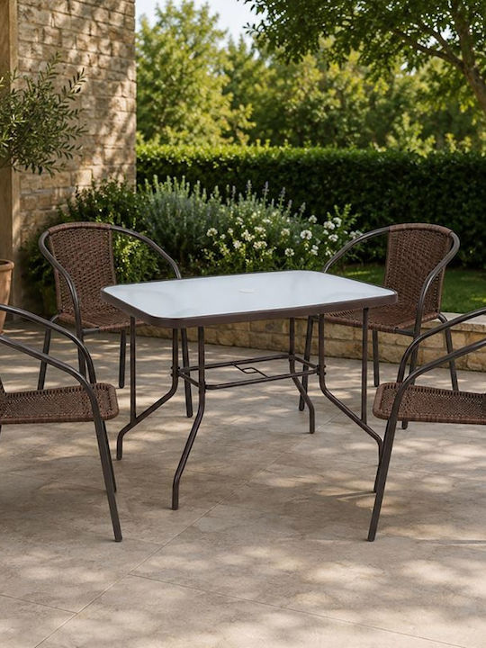Baleno Garten- und Outdoor-Möbelsets 4 Stück Br...
