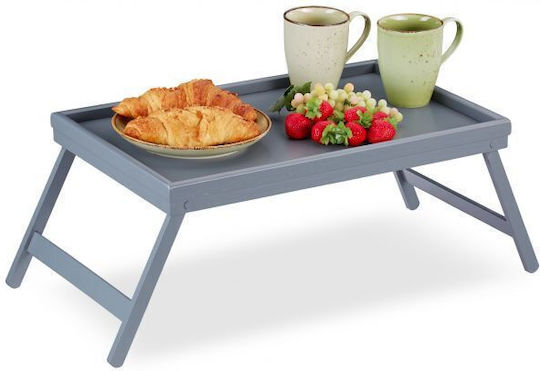 Relaxdays Bamboo Rechteckig Serviertablett aus Bambus in Gray Farbe 22x63.5x31cm 10026130 1Stück