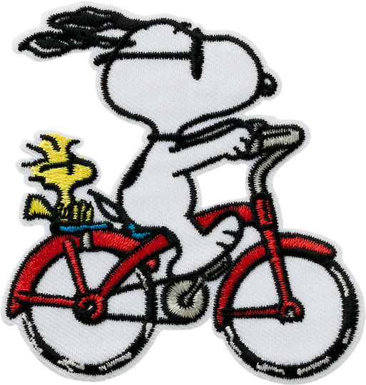 Peanuts© Snoopy Fahrrad-Aufnäher 18027 7,8 x 7,4 cm Selbstklebend Onp-18027