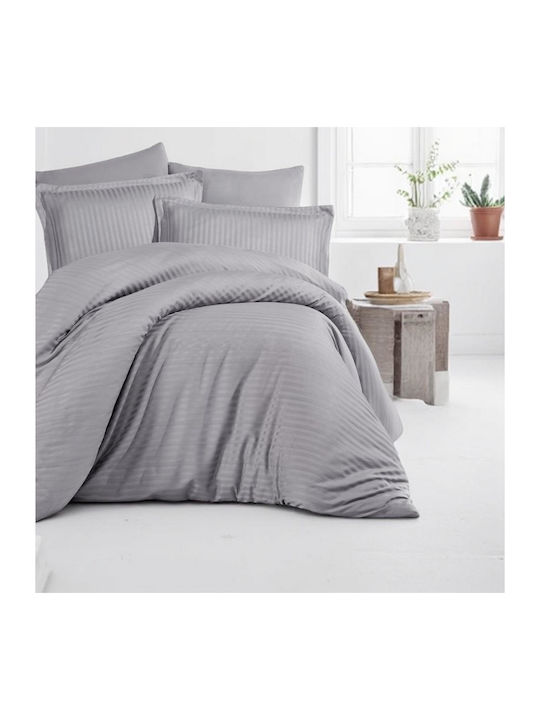 Linea Home Soft Σεντόνι Υπέρδιπλο 220x240εκ. Γκρι
