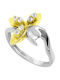 Antwnakakis Ring made of White gold 14K