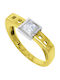 Antwnakakis Damen Ring aus Weißgold 14K