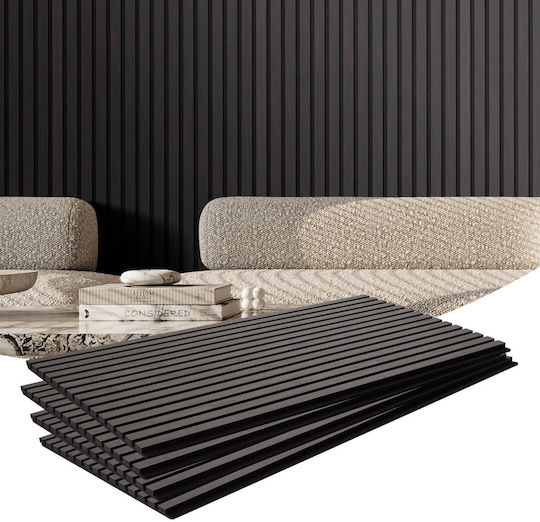 Acoustic Panels Vevor Wood Slat 23.6 X 47.2 Inches Modern Wall Decoration Black Oak