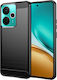 Techsuit Carbon Back Cover Silicone Black (Realme 14T)