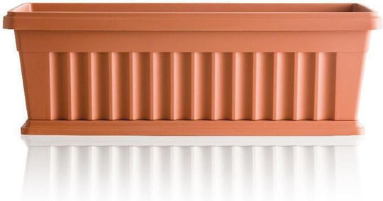 Bama Кутия за саксии Пластмаса Light Terracotta 40x18.5x16.5см.