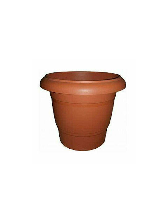 Et Plast Γλάστρα Πλαστική Καφέ 24x24x20εκ.
