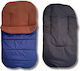Stroller Footmuff with Fleece Lining Blue