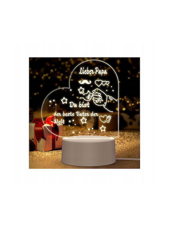 Dekorative Lampe 3D-Illusion Transparent
