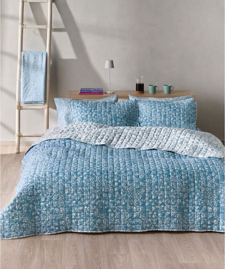 Kentia Dalida Κουβερλί Υπέρδιπλο από Πολυεστέρα 01 Blue 240x220cm