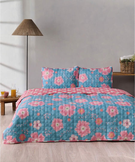 Kentia Agnes Υπέρδιπλο Pink-ciel 240x220cm Kentia Agnes Υπέρδιπλο Pink-ciel 240x220cm
