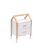Wooden Kids Bedside Table Pepe White 46x30x67cm