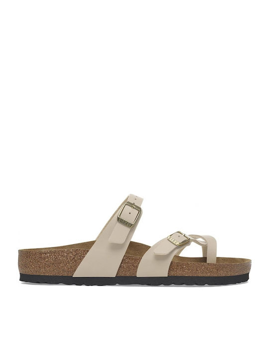 Birkenstock Mayari Γυναικεία Σανδάλια Μπεζ Narr...