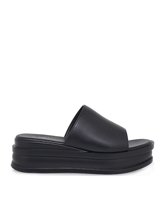 Women's Flat Sandals Flatforms in Black Color