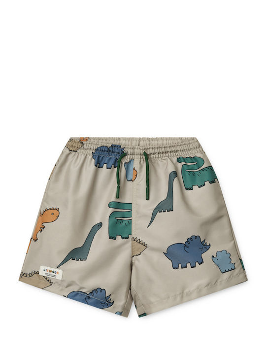 Liewood Duke Dinosaures Mist Kids Swimwear Swim Shorts Mist