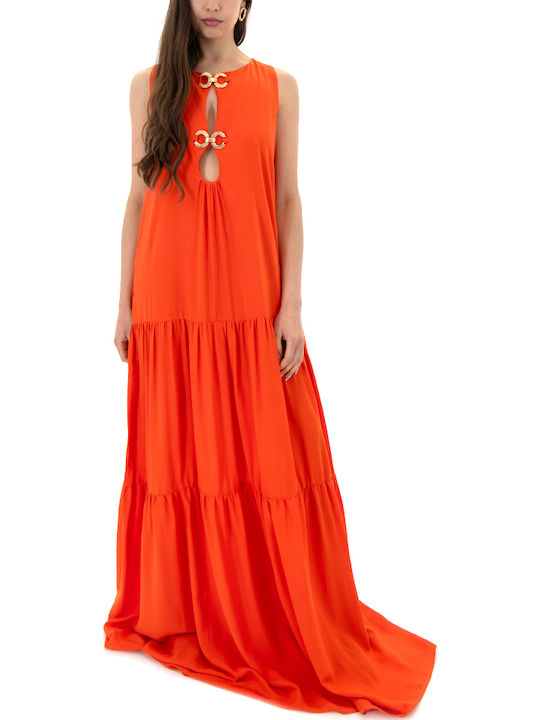 C. Manolo Dress All Day Orange