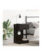 Nachttisch Black oak 40x35x65cm