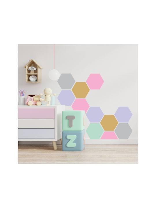 Wall Stickers For Kids Room Ηexagon 1 Pc. - Gol...