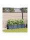 Garden Planters Irrigation System 4 Pcs Grey