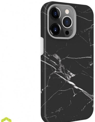 Evelatus Задна корица Силикон / Текстил Черен (iPhone 15 Pro Max)