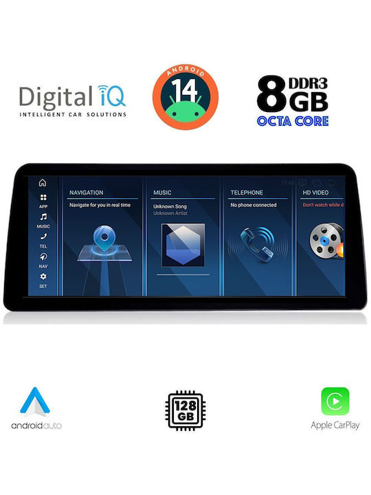 Digital IQ Car Audio System for BMW G30 2016 (Bluetooth/USB/WiFi/GPS/Apple-Carplay/Android-Auto) with Touch Screen 12.3"