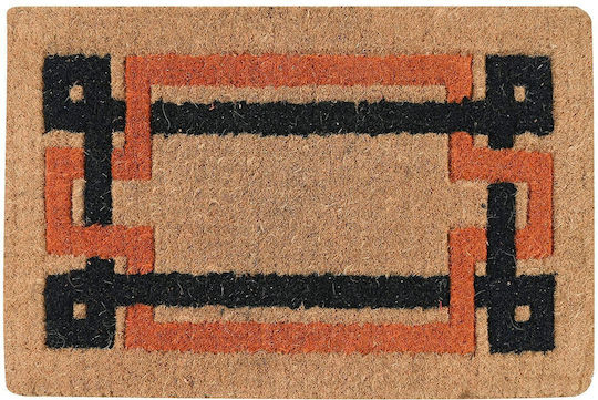 Entrance Mat made of Coir with Anti-slip Backing Black 45x75cm