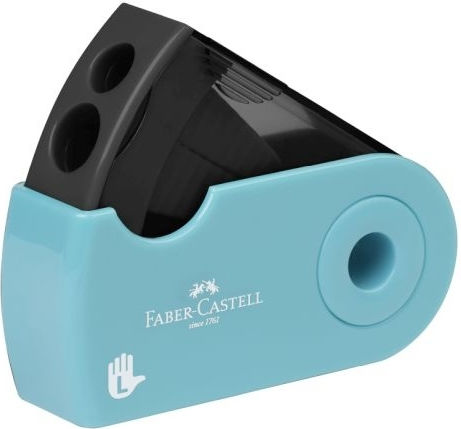 Faber-Castell Sleeve Πλαστική Διπλή Ξύστρα Τιρκουάζ