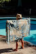 Velour Beach Towel 0.70x1.40 Tropical Ocean Christina Lagopoulou