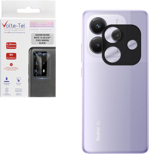 Volte-Tel Camera Protection Tempered Glass Black for the Xiaomi Redmi Note 14 5G