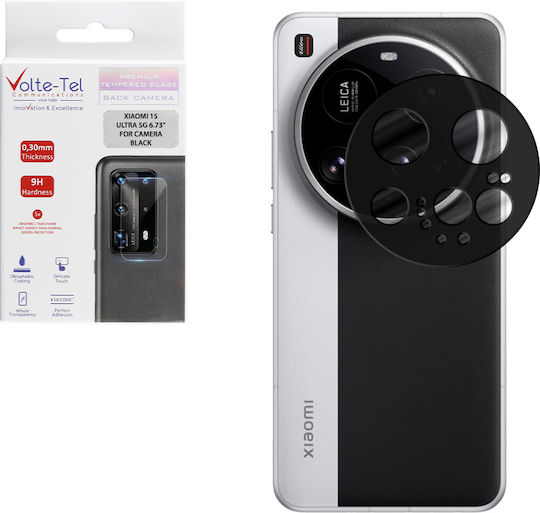 Volte-Tel Camera Protection Tempered Glass Black for the Xiaomi 15 Ultra 5G