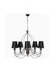 Opviq Berfin Kronleuchter 5xE14 Schwarz 846STL1442