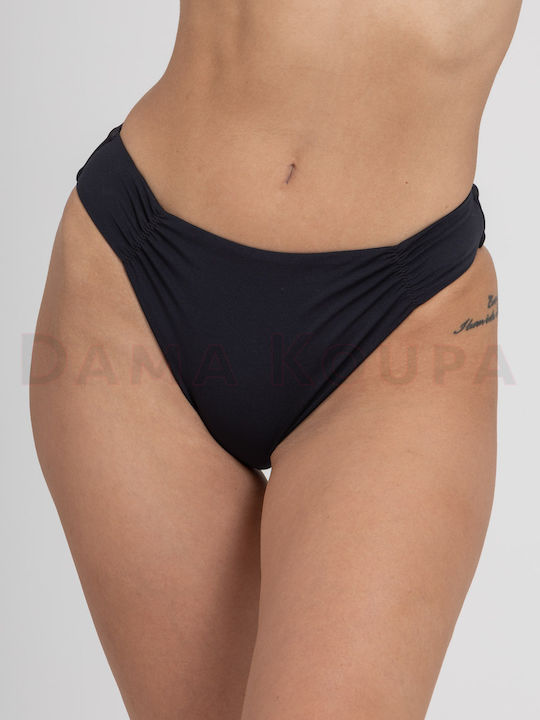 Solano Swimwear Bikini Slip Ψηλόμεσο Μαύρο