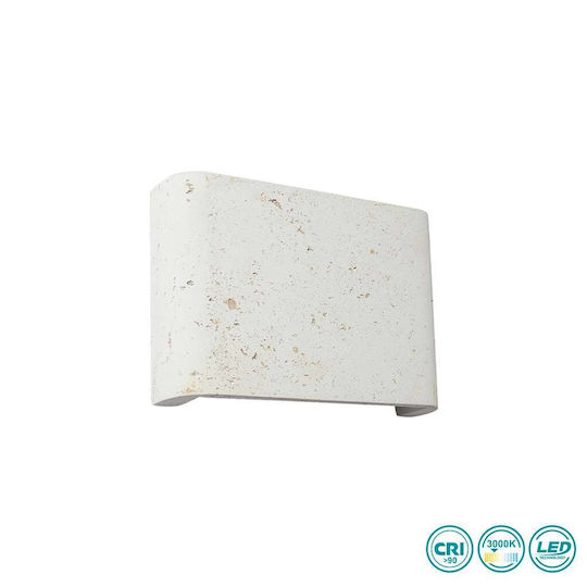 Viokef Adalin Επιτοίχιο Εξωτερικό Σποτ LED IP65 7W με Θερμό Λευκό Φως Διπλής Δέσμης