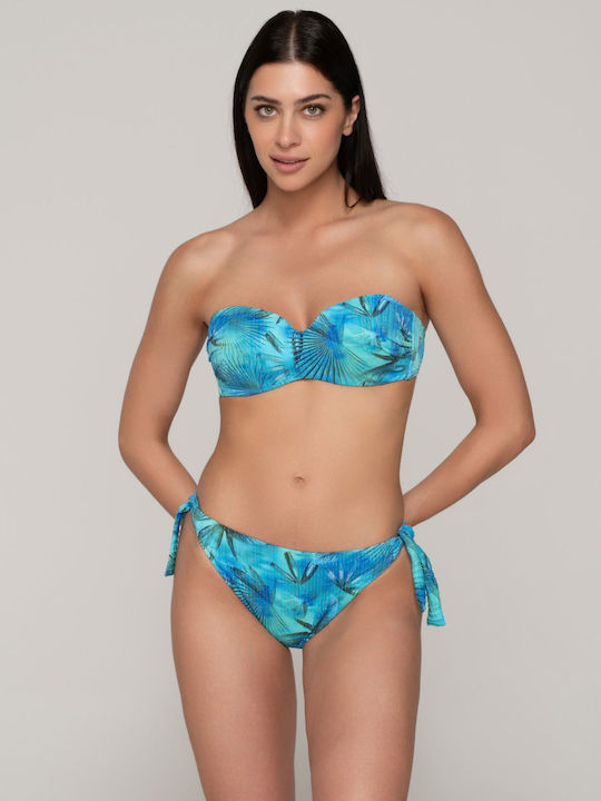Strapless Bikini Top με Ενίσχυση Blue Jay
