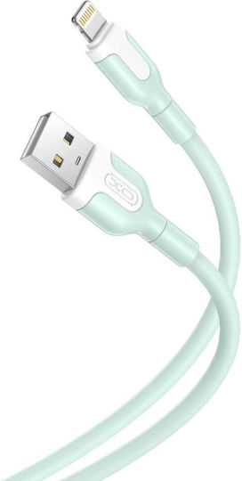 XO Nb156 Regular USB 2.0 to micro USB Cable Πράσινο 1m (EP37) 1τμχ