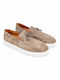 Men's Leather Moccasins Beige