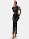 Rock Club Feminin Lung Rochie de Plajă Black