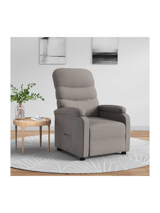 Πολυθρόνα Relax με Υποπόδιο Taupe 75x91x101cm