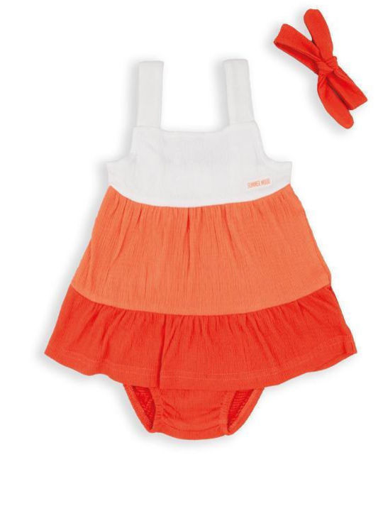 Kinderkleid Ärmellos Orange