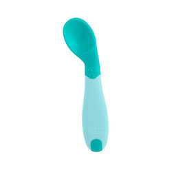 Chicco Lingură Pentru Bebeluşi Baby's First Spoon Din Plastic Pentru 8+ Luni Turcoaz