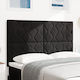 vidaXL Cap de pat din Material Textil Negru 140cm