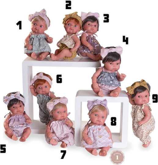 Antonio Juan Baby-Puppe Mufly Cat Länge 21 cm Verschiedene Designs 1 Stk