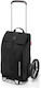 Stoff Einkaufswagen Schwarz 22x22x22cm
