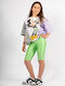 Kids Legging Cycling Short Lime Green