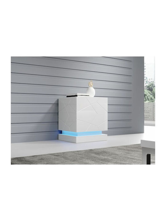 Nachttisch Charlotte 187 Holz Weiß 53x46x42cm